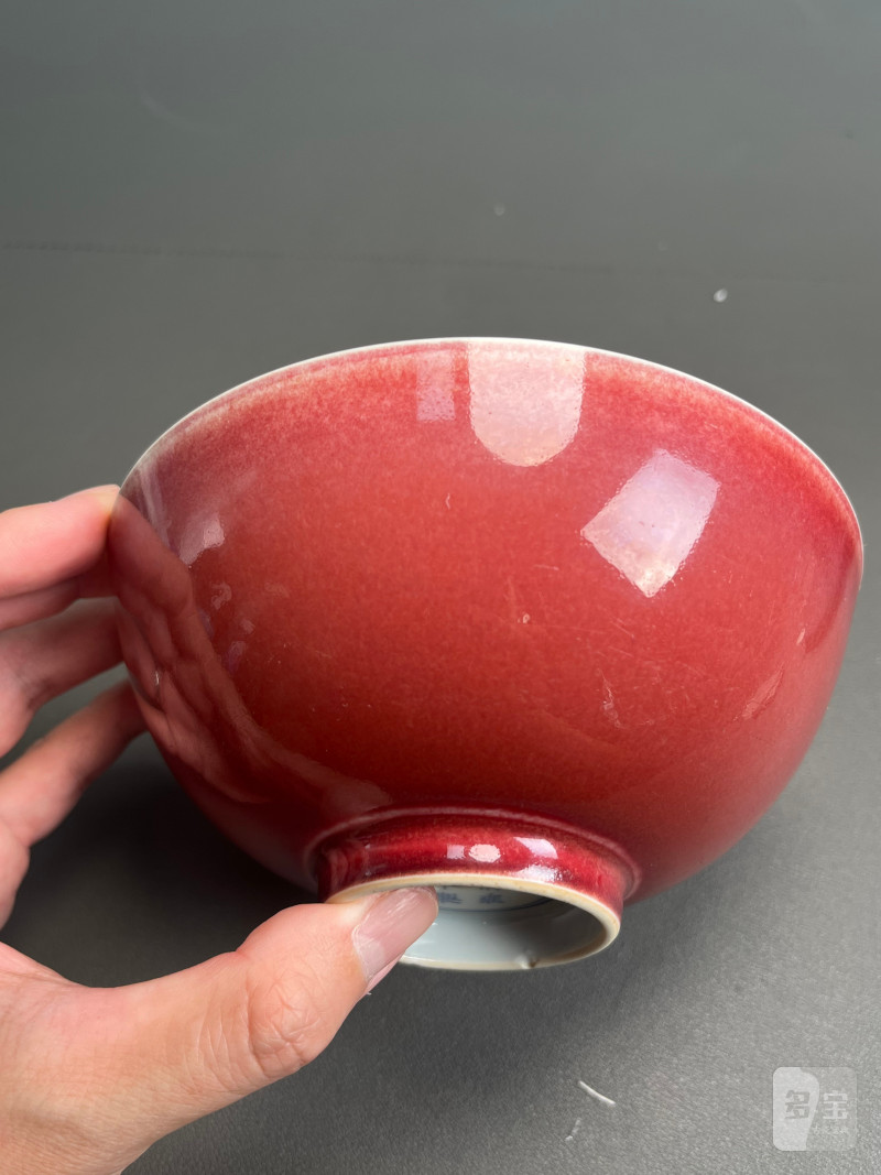 清雍正  祭红釉碗 - 图35